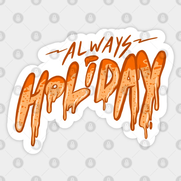 Always Holiday Melting Cake Sticker by yogisnanda